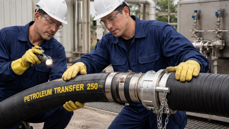 visual inspection petroleum hose testing
